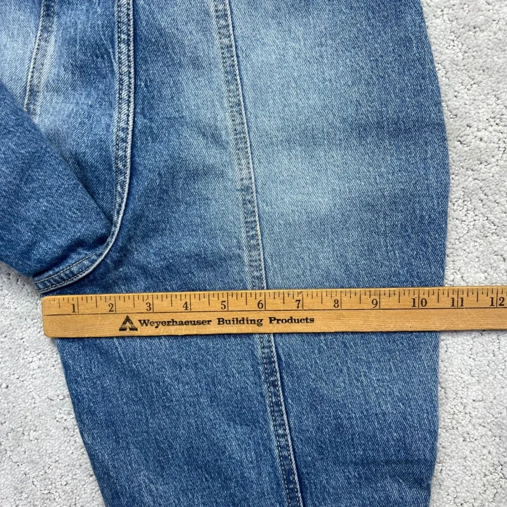 Edgely Jeans Womens Size 4 Blue Denim Stretxh High Rise Flare Seam Front